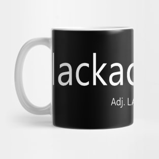 Lackadaisical Definition Language Nerd White Type Mug